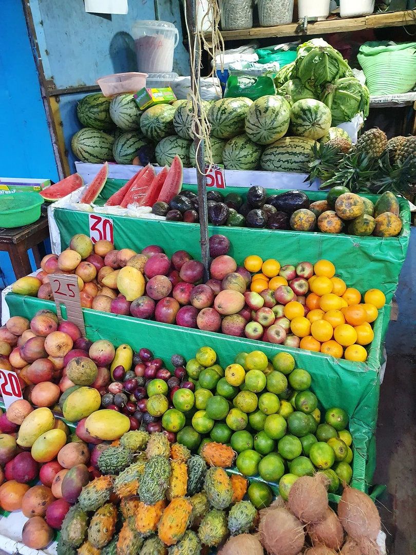 Produce at a market in Kenya